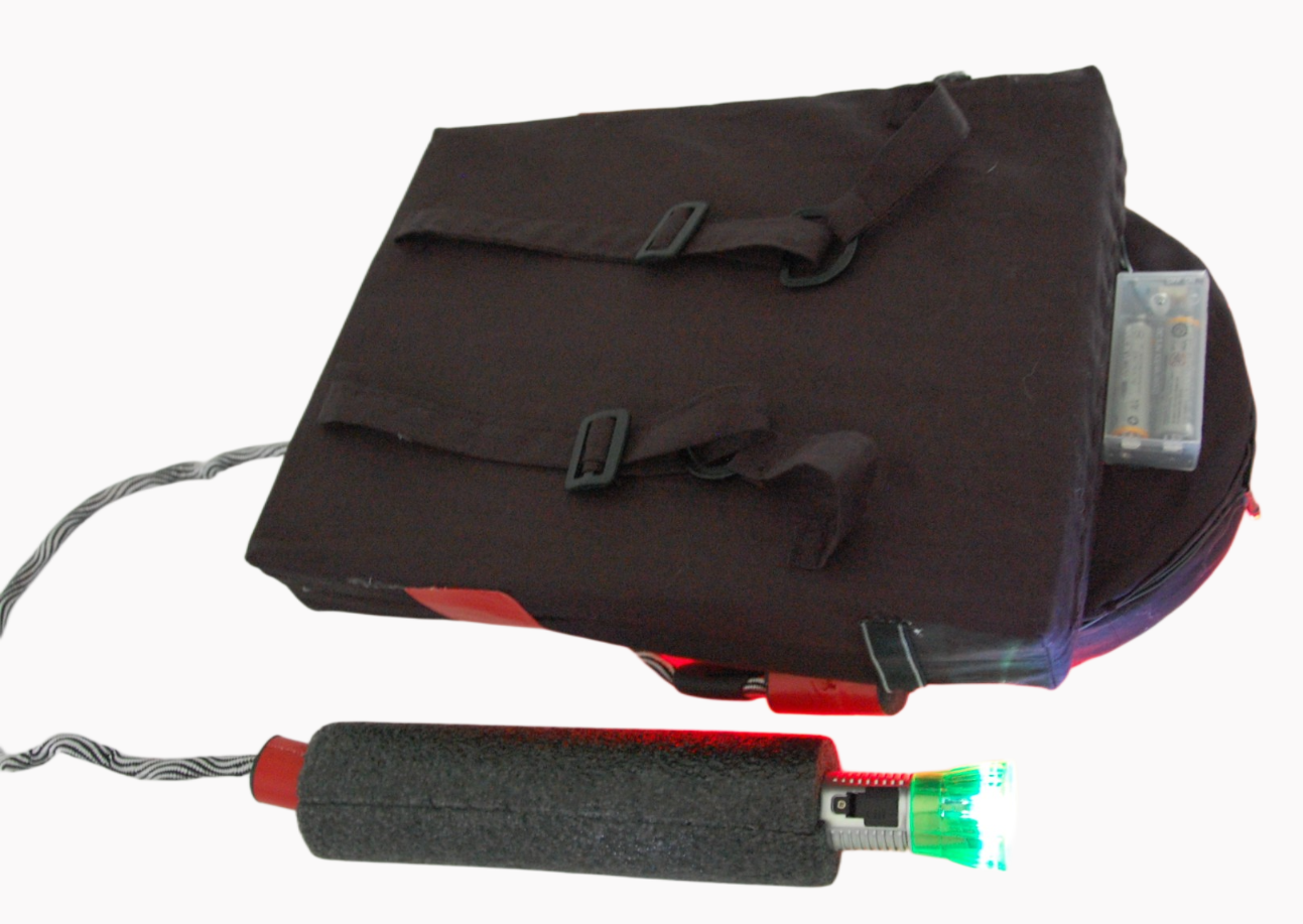 Light-Up Proton Pack Backpack - Handcrafted Kids Costume Prop