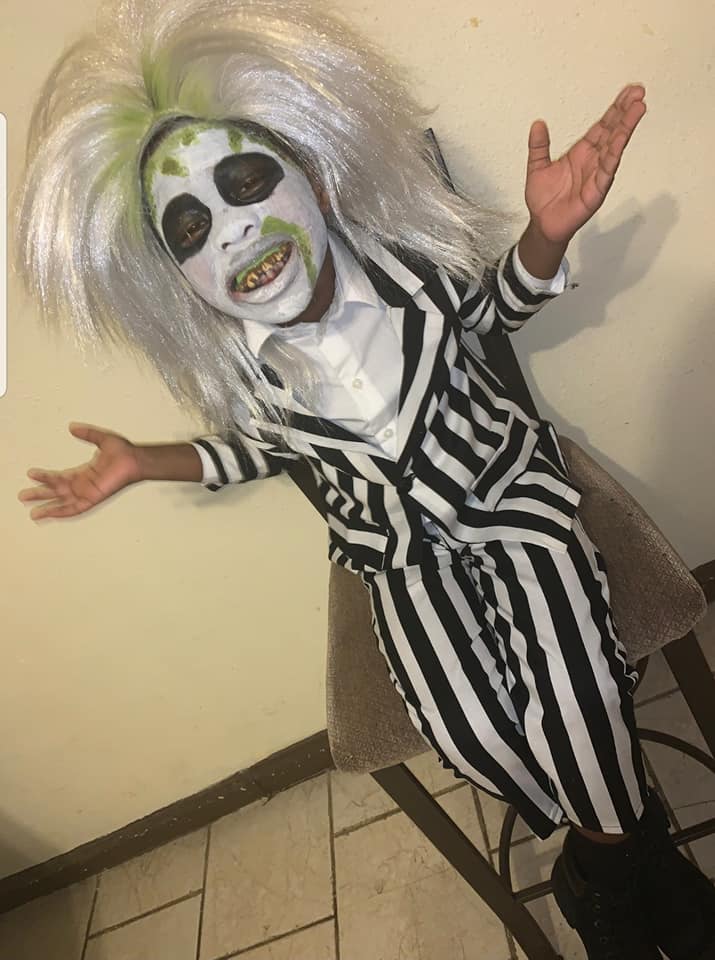 Beetlejuice Kids Costume - Custom Pinstripe Blazer & Pants Set