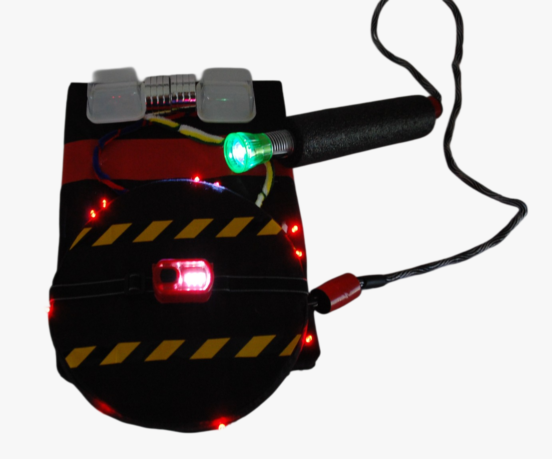 Light-Up Proton Pack Backpack - Handcrafted Kids Costume Prop